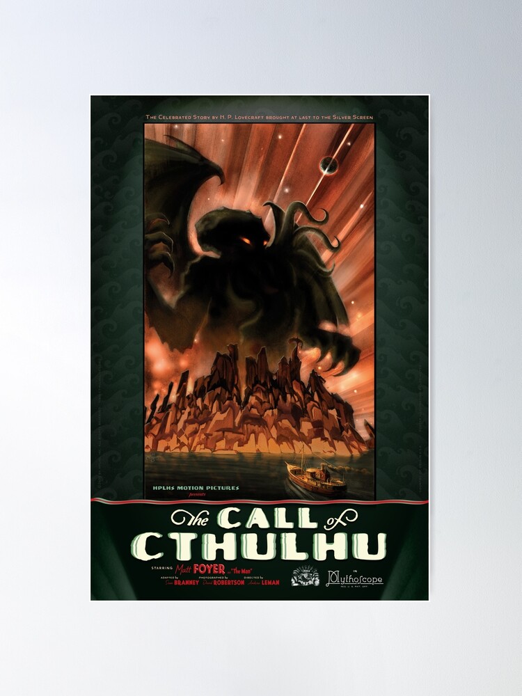 Poster, The Call of Cthulhu movie poster designed and sold by HPLHS