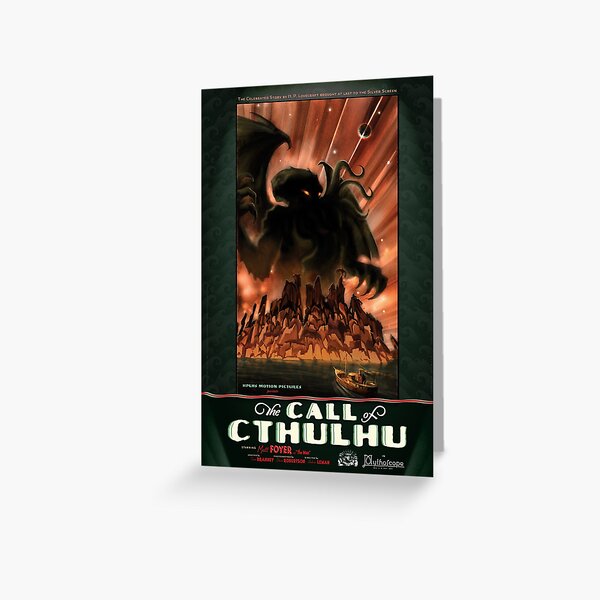 The Call of Cthulhu movie poster Greeting Card
