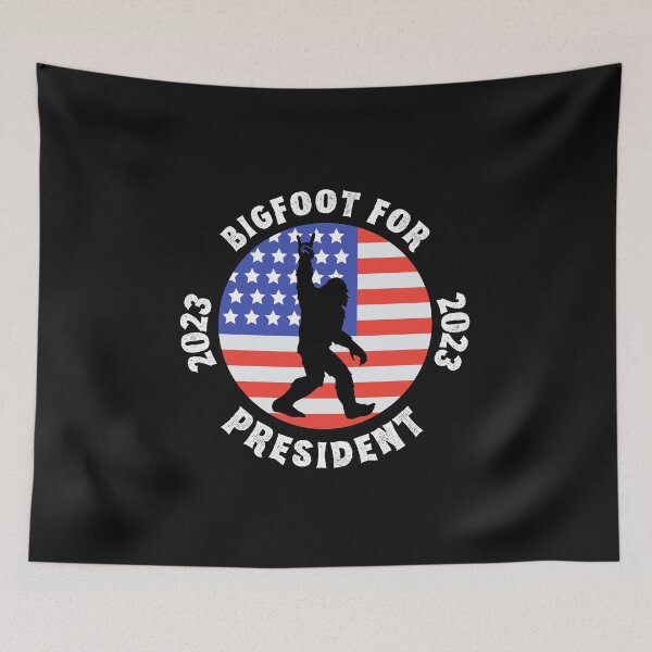 Item preview, Vote for Bigfoot President Elections 2023 Biden Trump USA Hide And Seek Retro Vintage Squatch Sasquatch Yeti Legend Monster Conspiracy Cute Funny Inspirational Motivational Gift designed and sold by EpsilonEridani.