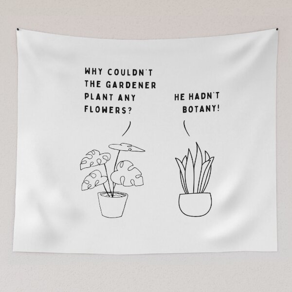 Item preview, Plant joke - Why couldn't the gardener plant any flowers? designed and sold by ani-eni.