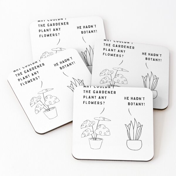 Item preview, Plant joke - Why couldn't the gardener plant any flowers? designed and sold by ani-eni.
