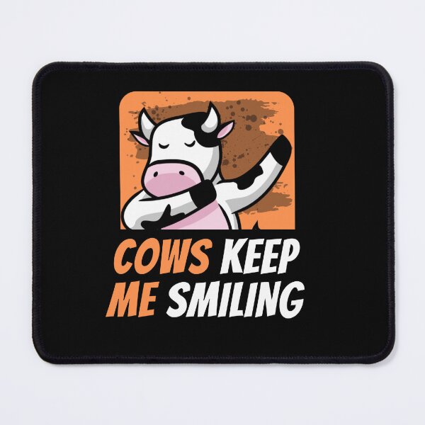 Item preview, Orange version Cows make me smile fun cartoon dabbing cow designed and sold by FarmsteadAcers.