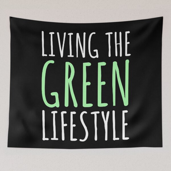 Item preview, Living The Green Lifestyle - Vegan designed and sold by EnzoVectorism.