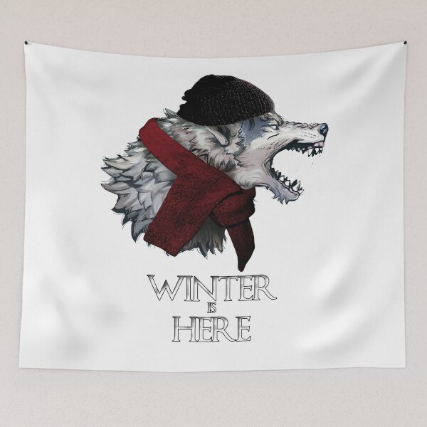 Item preview, winter is here with wolf designed and sold by clad63.