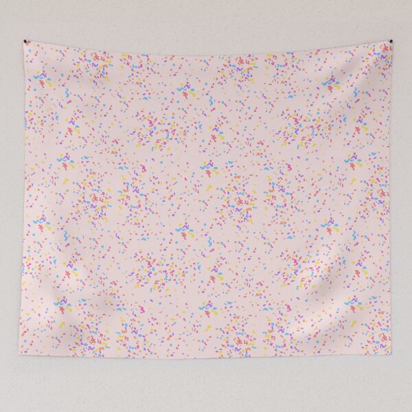 Item preview, Pink Rainbow Sprinkles Confetti Pattern designed and sold by PaperRain.