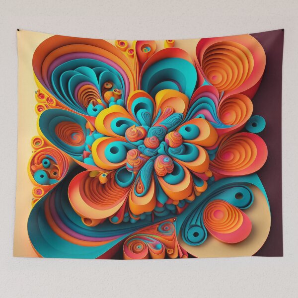 Item preview, Floral Colourful Vibrant Composition Designs for Home Decor, Wedding, Events Fashion, Lifestyle and Accessories  designed and sold by RAGANADesign.