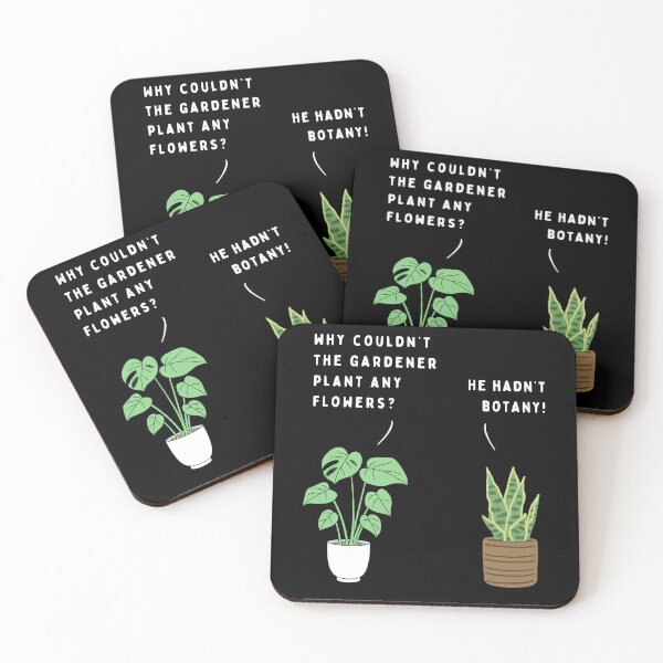 Item preview, Plant joke - Why couldn't the gardener plant any flowers? (colour) designed and sold by ani-eni.