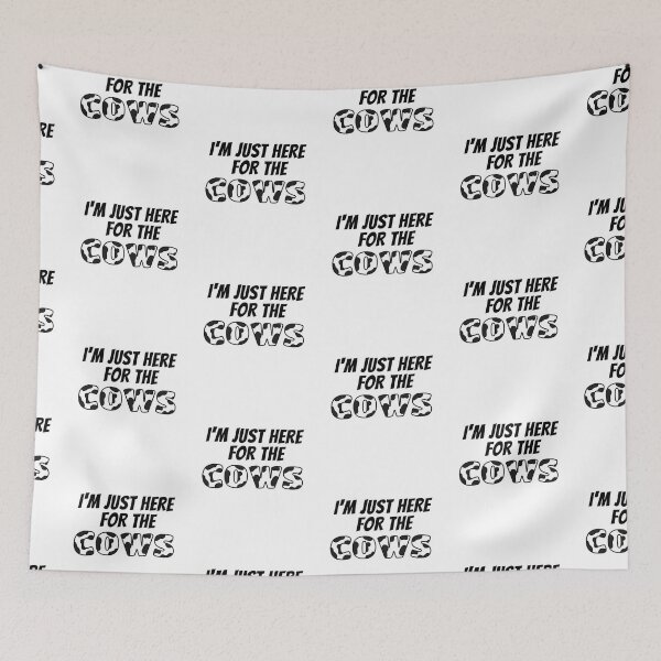 Item preview, I'm just here for the cows Cow print text designed and sold by FarmsteadAcers.