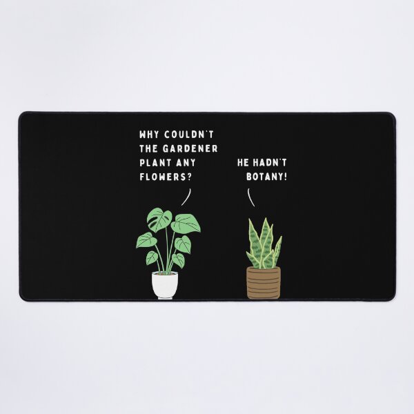 Item preview, Plant joke - Why couldn't the gardener plant any flowers? (colour) designed and sold by ani-eni.