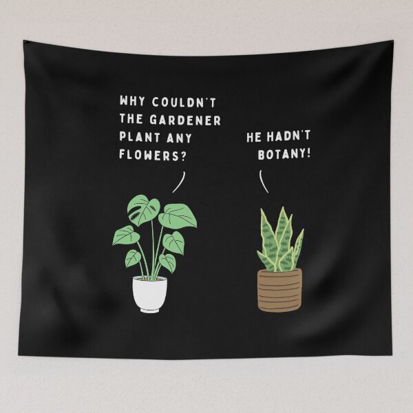 Item preview, Plant joke - Why couldn't the gardener plant any flowers? (colour) designed and sold by ani-eni.