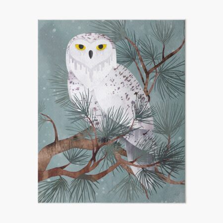 Snowy Art Board Print