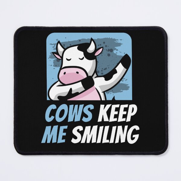 Item preview, Blue version Cows make me smile fun cartoon dabbing cow designed and sold by FarmsteadAcers.