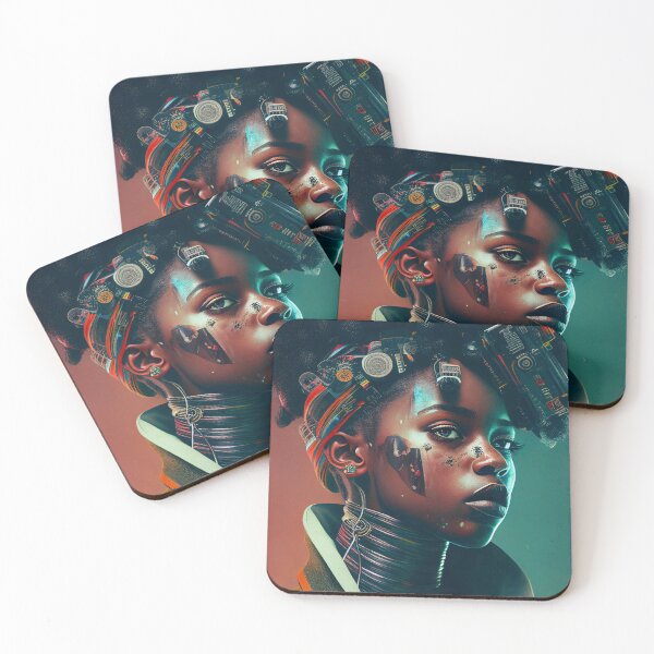 Item preview, Afrofuturism Art designed and sold by MidJourneymen.