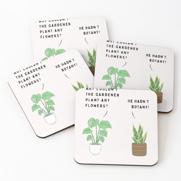 Item preview, Plant joke - Why couldn't the gardener plant any flowers? (colour) designed and sold by ani-eni.