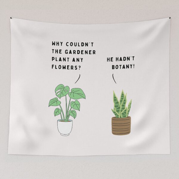 Item preview, Plant joke - Why couldn't the gardener plant any flowers? (colour) designed and sold by ani-eni.