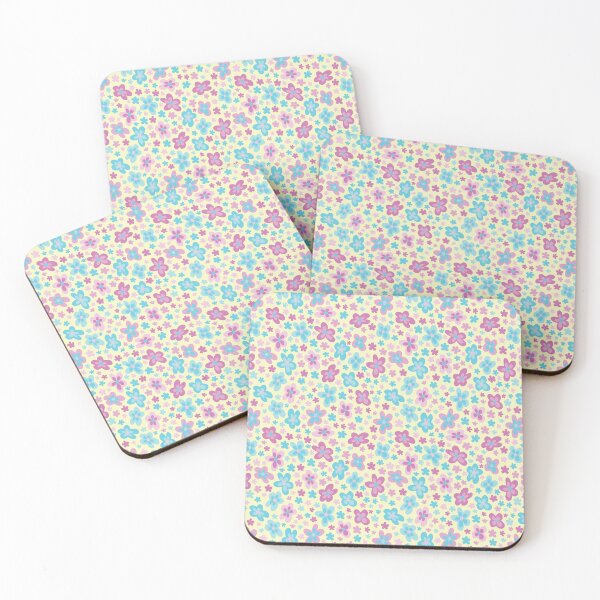 Item preview, TURQUOISE AND PINK RETRO 2000S Y2K FLORALS designed and sold by blomastudios.
