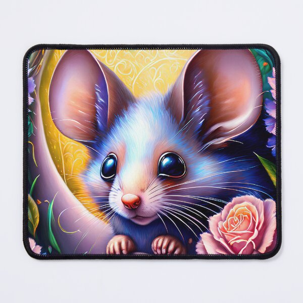 Item preview, Artistic colourful digital painting of a mouse designed and sold by Graphics By Craig.