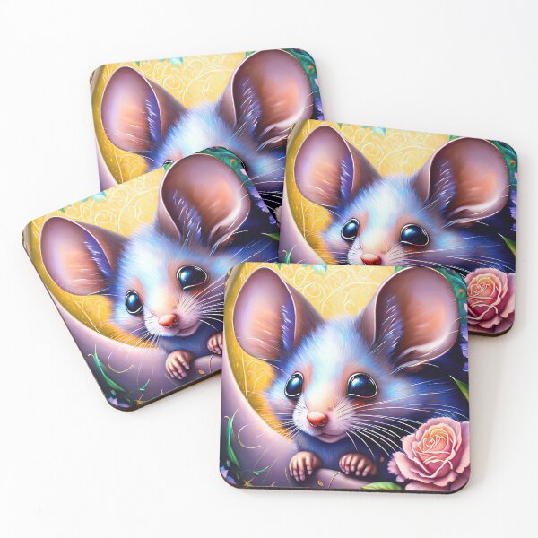 Item preview, Artistic colourful digital painting of a mouse designed and sold by Graphics By Craig.