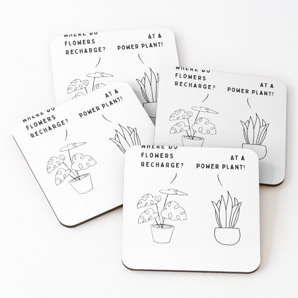 Item preview, Plant joke - Where do flowers recharge? designed and sold by ani-eni.