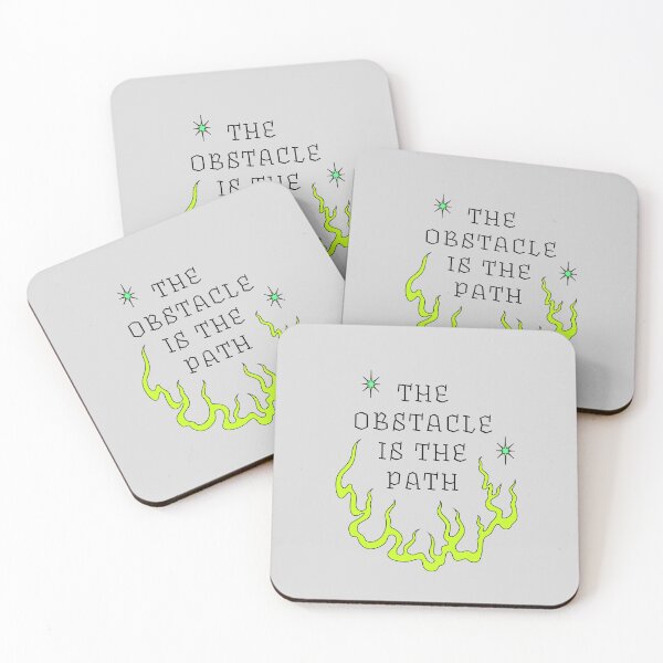 Item preview, The Obstacle is the Path | Neon Yellow designed and sold by stoicjimny.