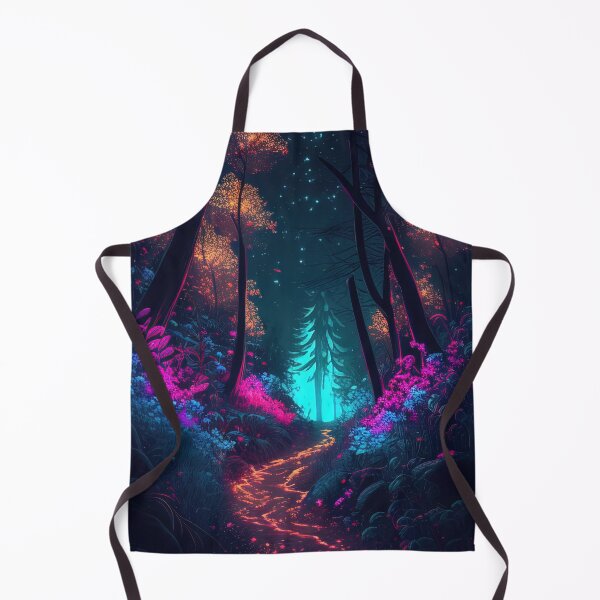 Item preview, Bioluminescent forest path with fireflies designed and sold by RK - Shop.