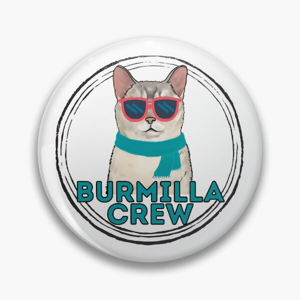 Item preview, Burmilla cat crew cool cat in sunglasses designed and sold by JoeyGraceCatCo.