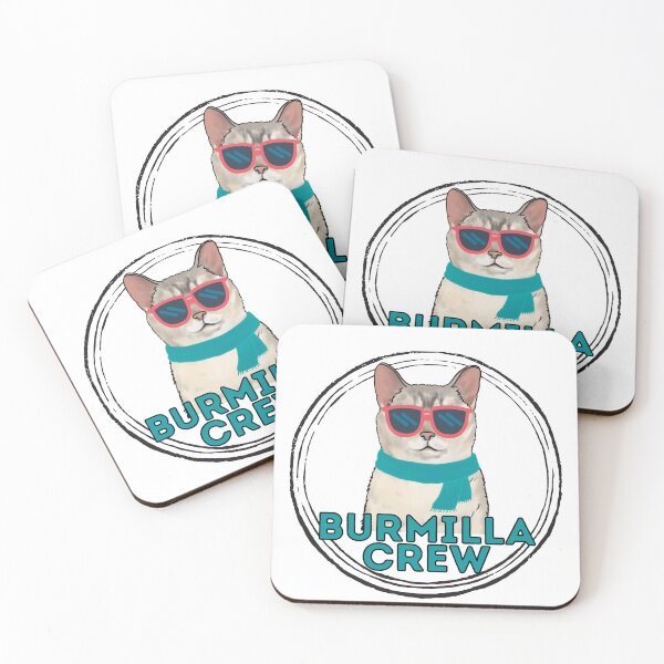Item preview, Burmilla cat crew cool cat in sunglasses designed and sold by JoeyGraceCatCo.