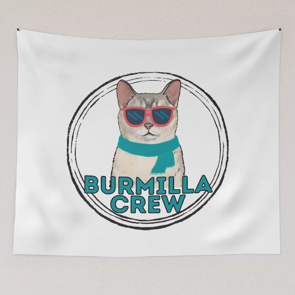 Item preview, Burmilla cat crew cool cat in sunglasses designed and sold by JoeyGraceCatCo.