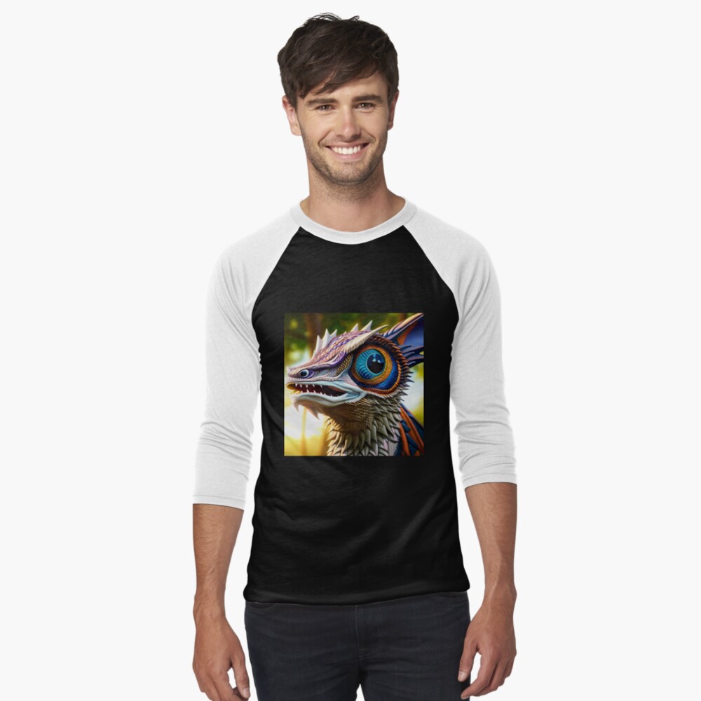 Item preview, Baseball ¾ Sleeve T-Shirt designed and sold by dragynrain.
