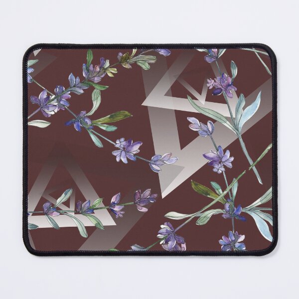 Item preview, Lavender Flower Watercolor Geometric Design designed and sold by marknprints.