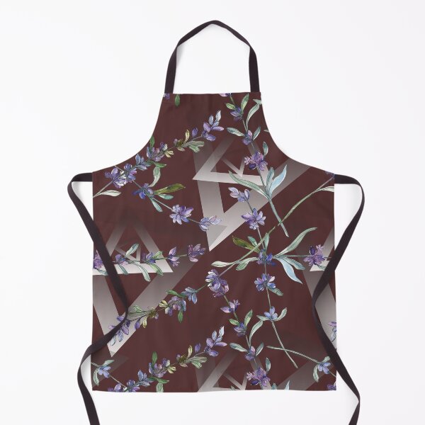 Item preview, Lavender Flower Watercolor Geometric Design designed and sold by marknprints.