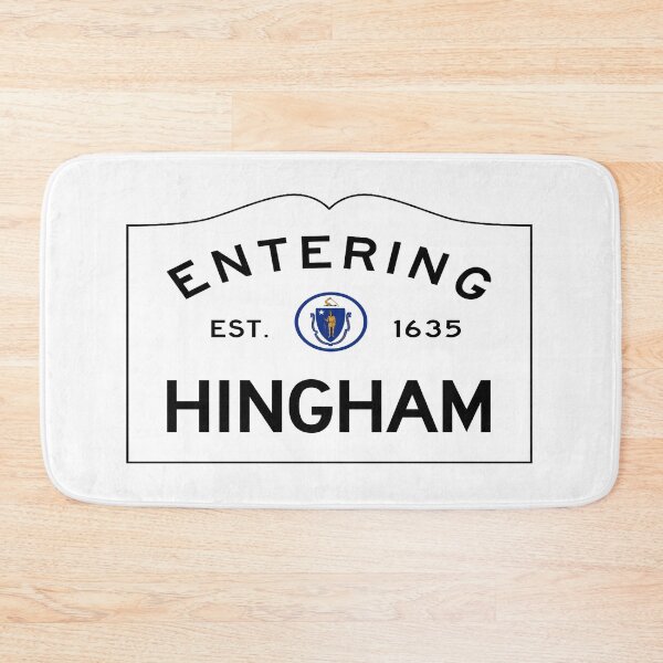 Item preview, Entering Hingham Road Sign - Hingham, Massachusetts designed and sold by SouthShorePics.