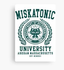 CTHULU AND LOVECRAFT - MISKATONIC UNIVERSITY Canvas Print