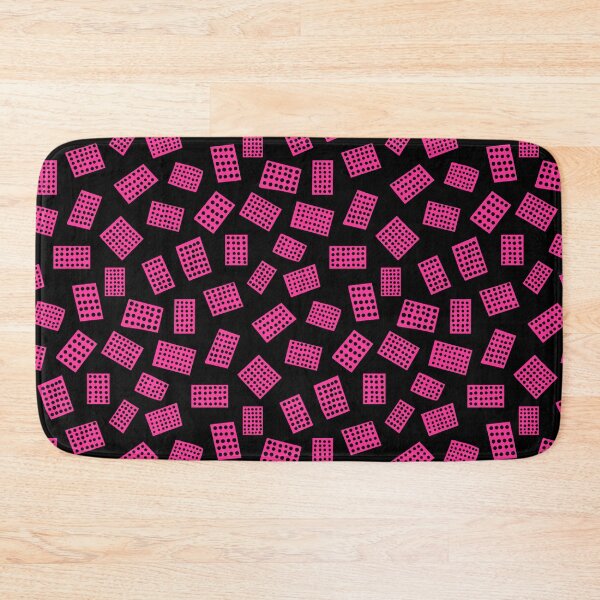Item preview, Abstract Rectangles 081122 - Hot Pink on Black designed and sold by Artberry.