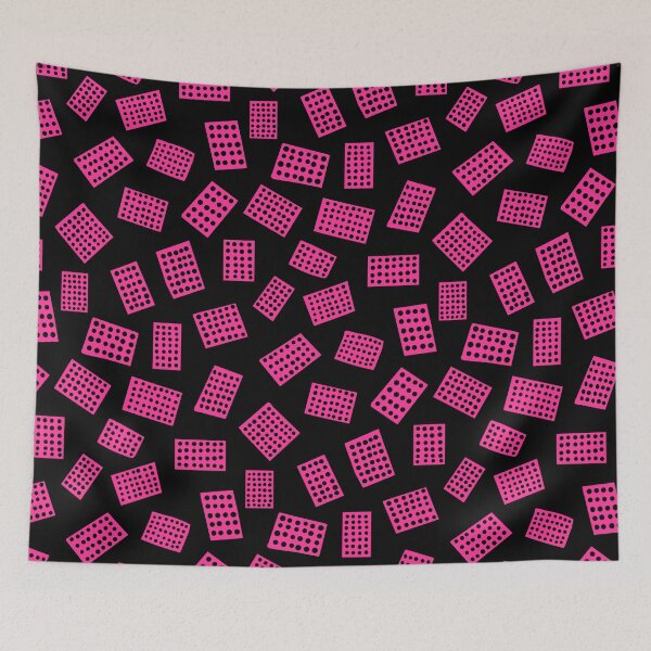Item preview, Abstract Rectangles 081122 - Hot Pink on Black designed and sold by Artberry.