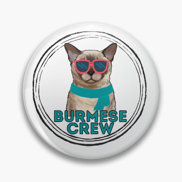 Artikelvorschau, Burmesische Katzencrew, coole Katze mit Sonnenbrille entworfen und verkauft von JoeyGraceCatCo.