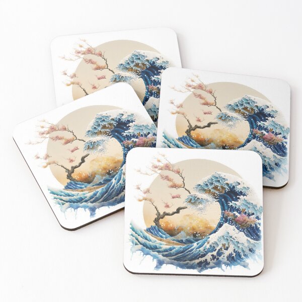 Item preview, Beautiful Colorful Wave of Okinawa designed and sold by IngeniousPrint.