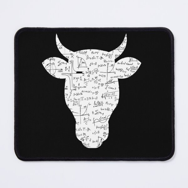 Item preview, Cow head silhouette Cow-culator Calculator Math jokes designed and sold by FarmsteadAcers.