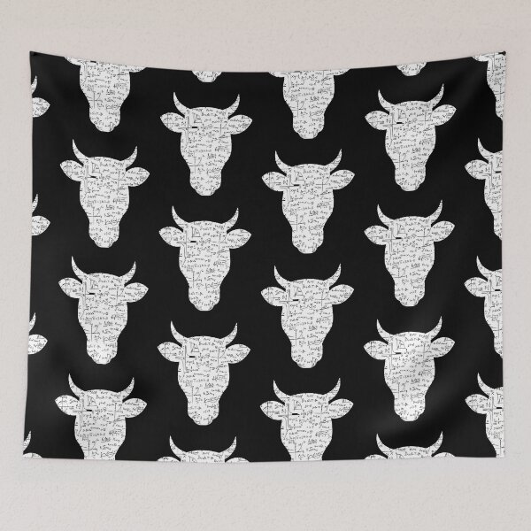 Item preview, Cow head silhouette Cow-culator Calculator Math jokes  designed and sold by FarmsteadAcers.