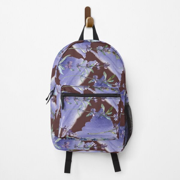 Item preview, Lavender Flower Watercolor Blue Triangular designed and sold by marknprints.