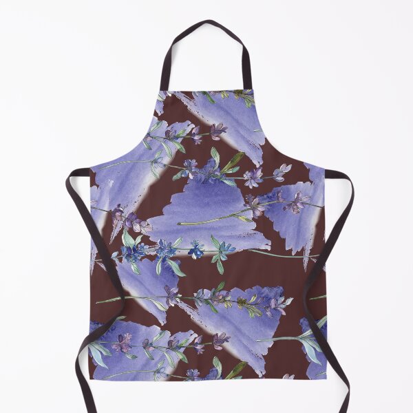 Item preview, Lavender Flower Watercolor Blue Triangular designed and sold by marknprints.