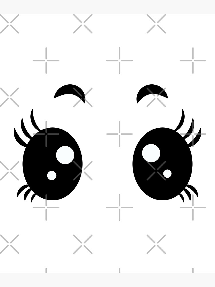 Cute Anime Eyes Art Board Print for Sale by Jessiecrow87