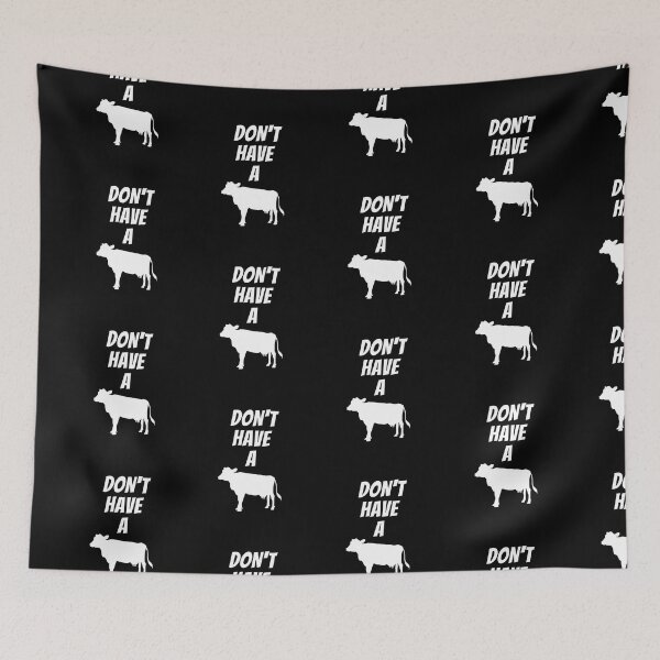 Item preview, Don't have a cow funny white cow silhouette designed and sold by FarmsteadAcers.