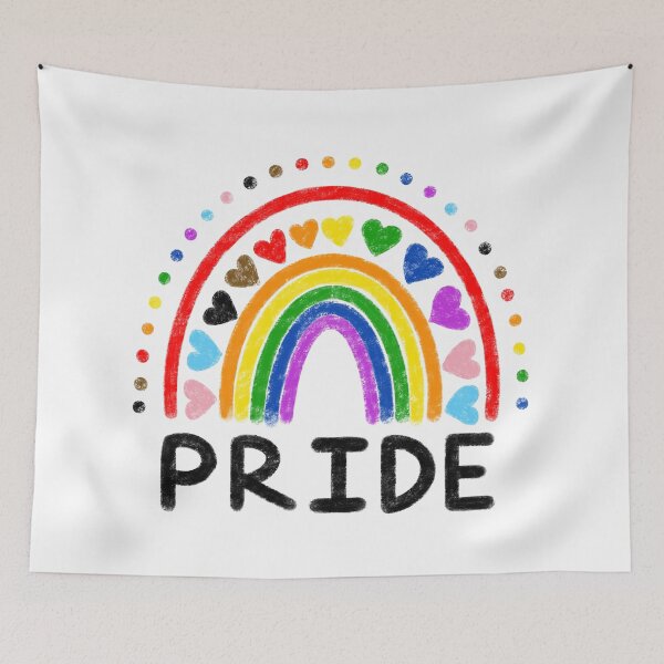 Item preview, Rainbow Pride LGBTQ+ Crayon Doodle designed and sold by JoyfulJen.