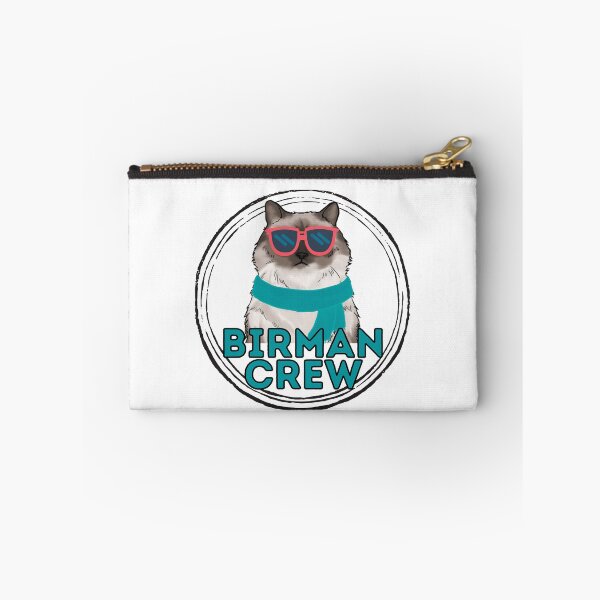 Item preview, Birman cat crew cool brown cat in sunglasses designed and sold by JoeyGraceCatCo.
