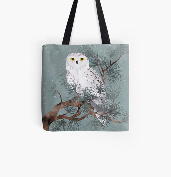 Snowy All Over Print Tote Bag