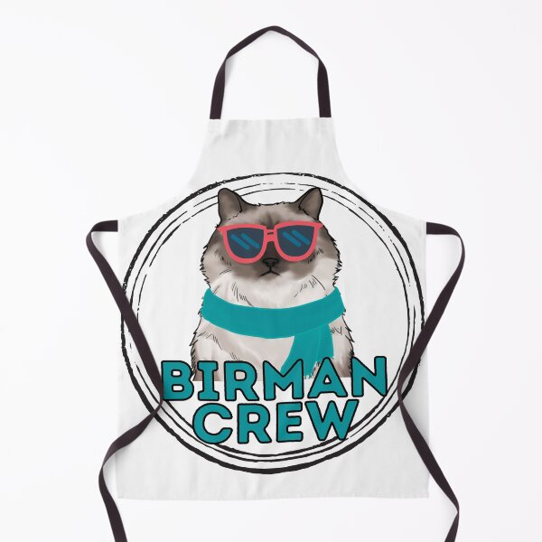Item preview, Birman cat crew cool brown cat in sunglasses designed and sold by JoeyGraceCatCo.