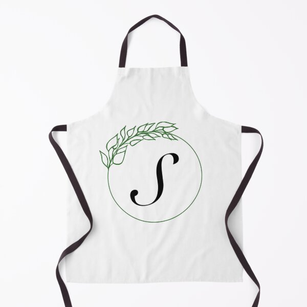 Item preview, S Monogram Initial with Emerald Green Leaf Wreath designed and sold by TeaLimeTwo.