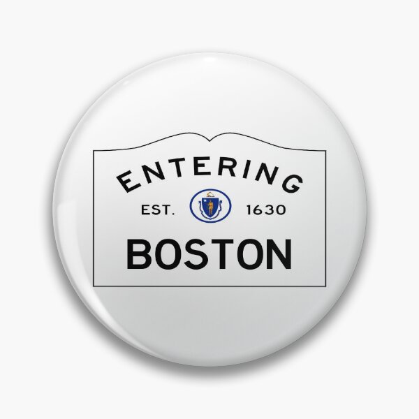 Item preview, Entering Boston Road Sign - Boston, Massachusetts designed and sold by SouthShorePics.