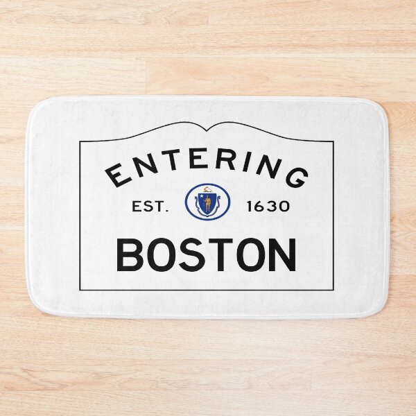 Item preview, Entering Boston Road Sign - Boston, Massachusetts designed and sold by SouthShorePics.